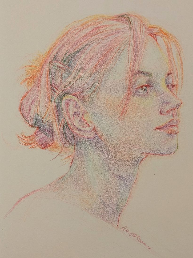 My portrait. I think I learnt a lot from Gabriela. 