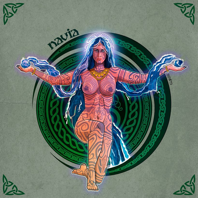 Navia o Nauia trayéndonos las aguas de la prosperidad y la fertilidad.