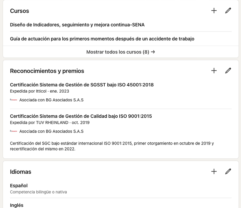 Mi proyecto del curso: LinkedIn: construye tu marca personal 5