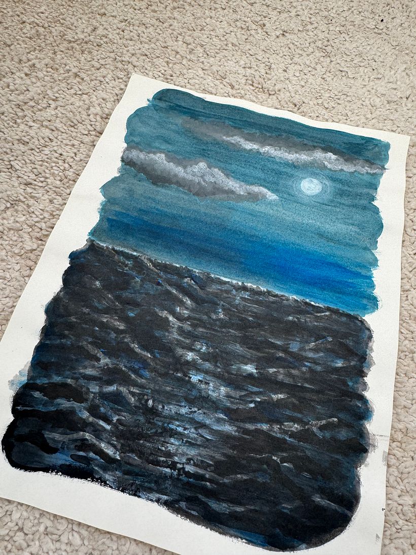 Quiero aprender a pintar el mar.