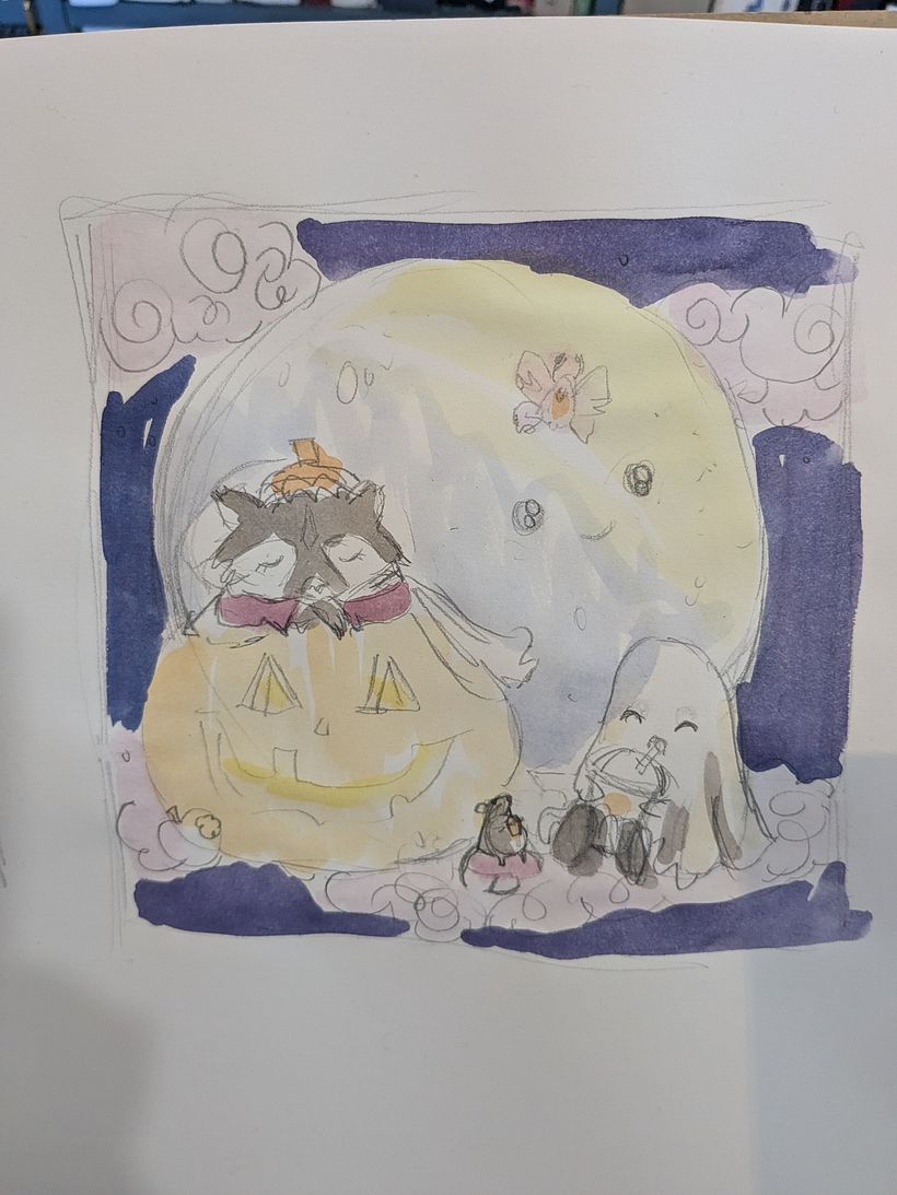 My project for course: Illustration Techniques with Watercolor and Gouache 3