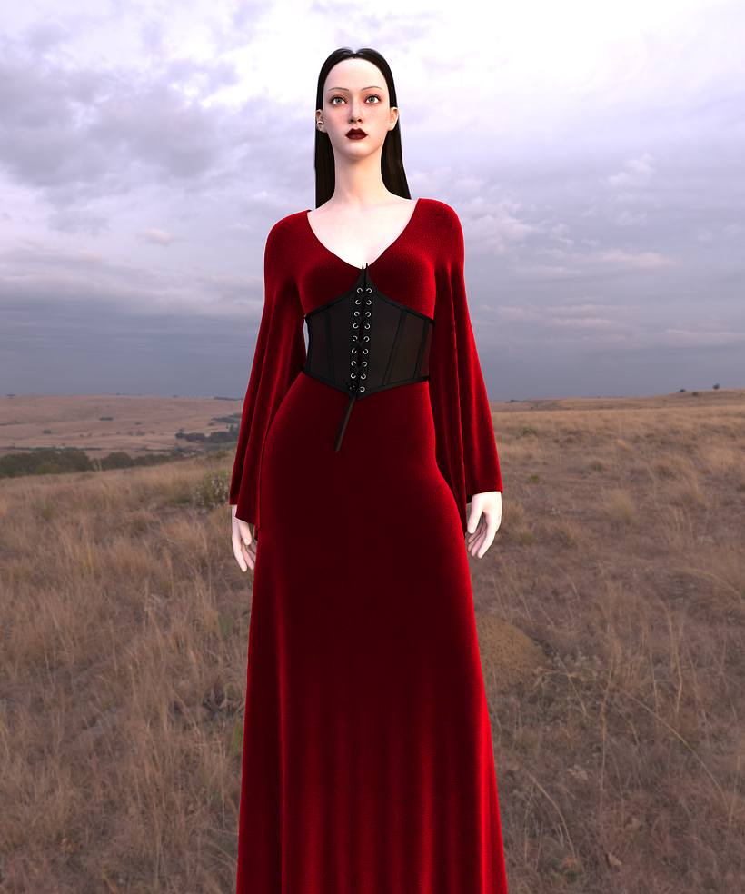 Meu projeto do curso: Introdução ao design de moda em 3D no CLO 2