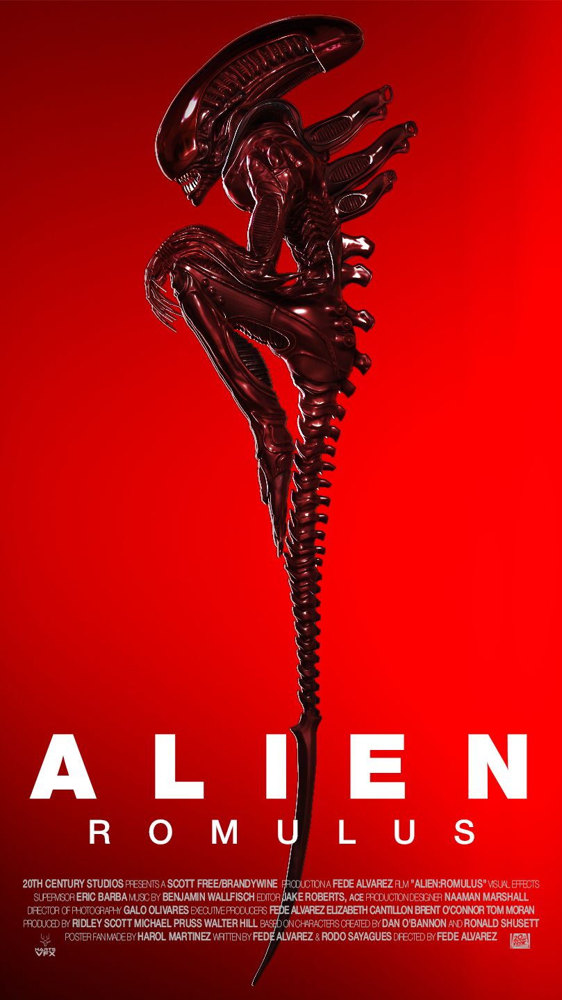 Poster final fan made de la película ALIEN ROMULUS