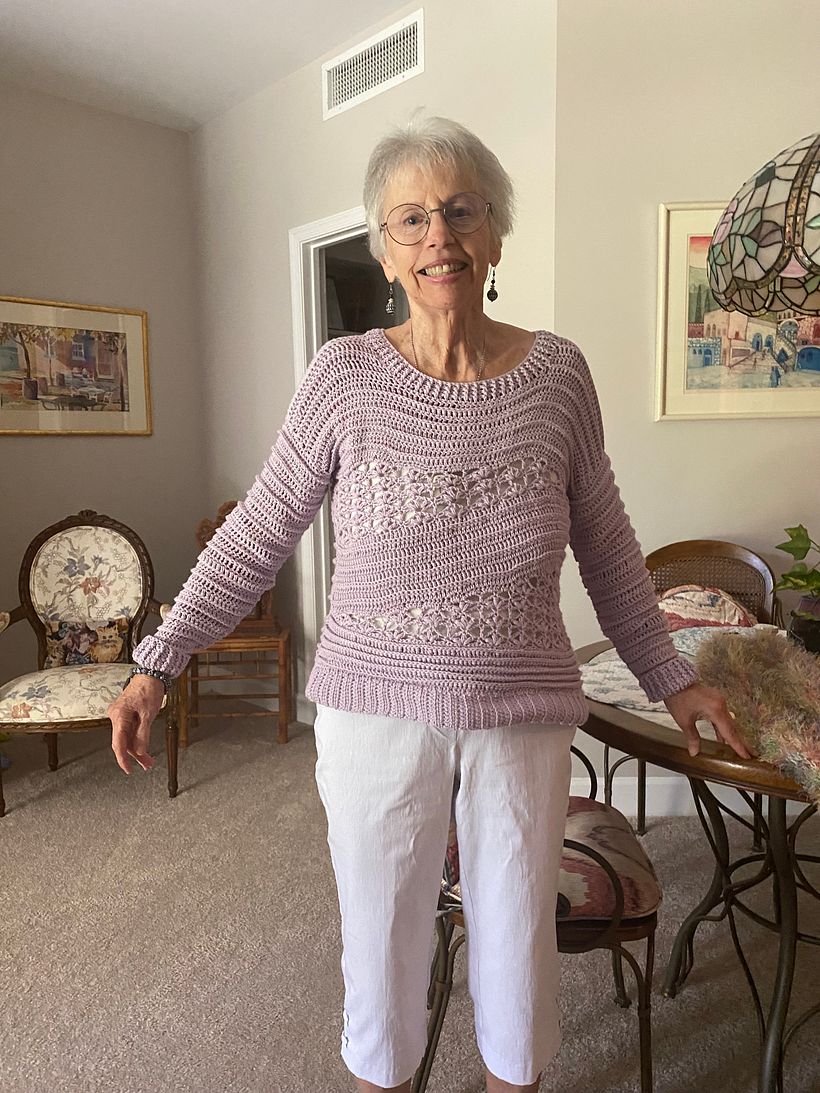 My project for course: Introduction to Crochet Short Rows for Clothing 1