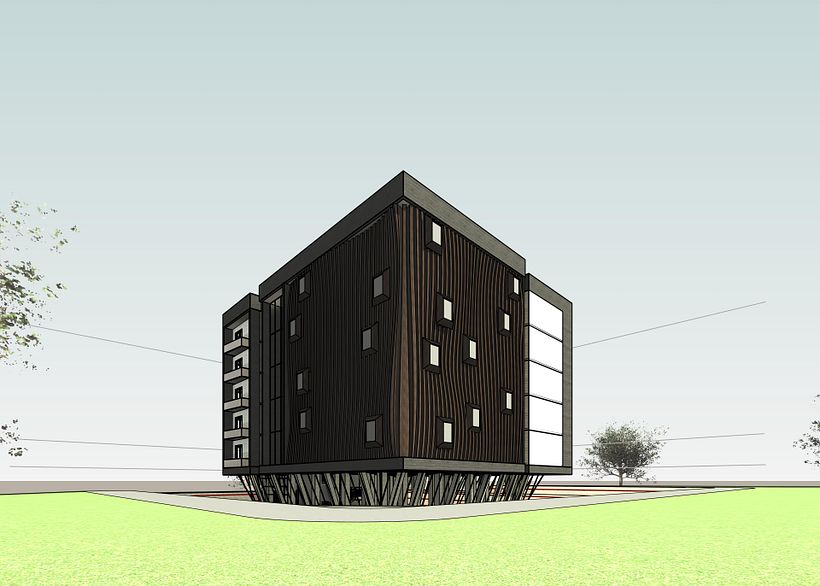 Mi proyecto del curso: Modelado de edificios paramétricos con Revit 1