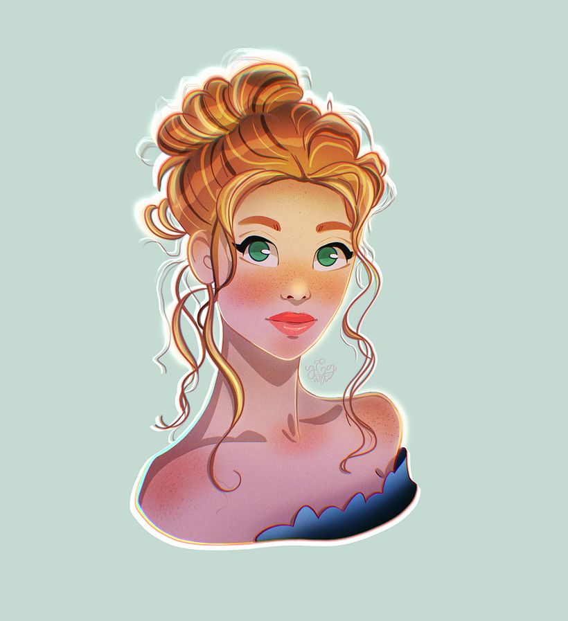 Mi proyecto del curso: Retrato de personajes estilo cartoon con Procreate 1