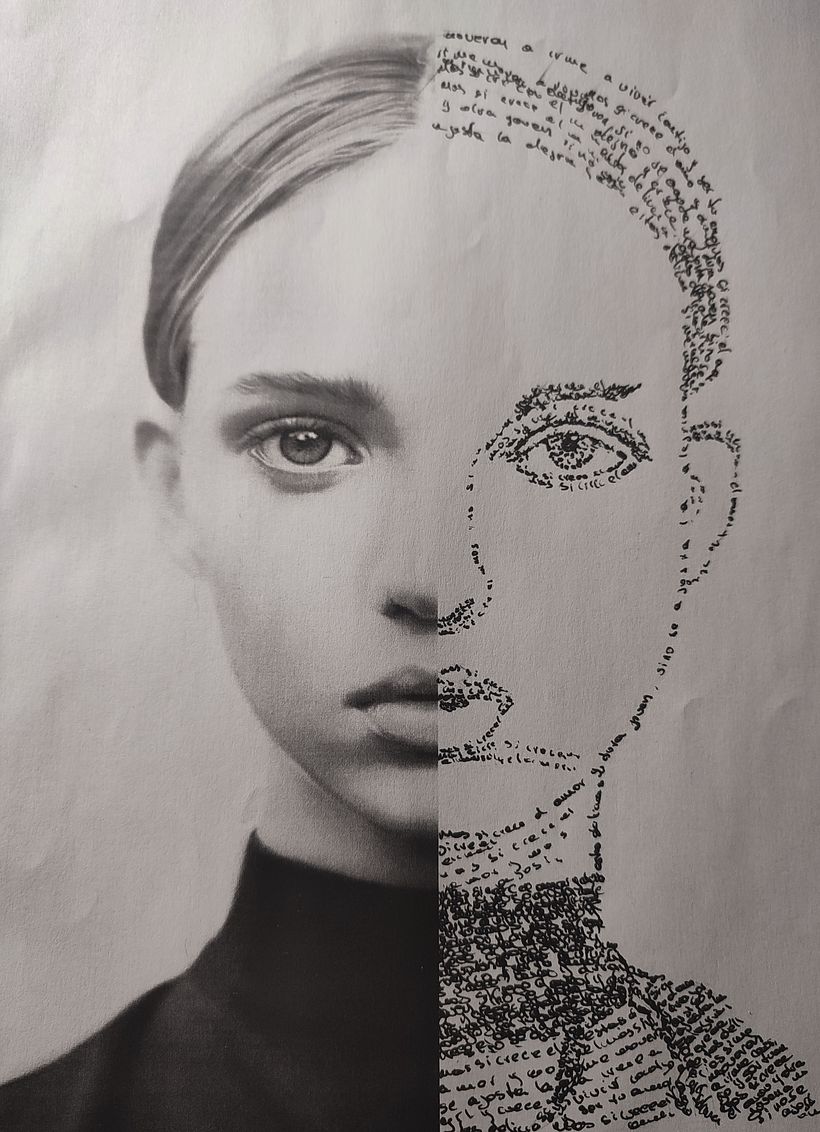 Caligrama y retrato