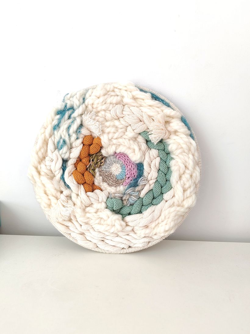 My project for course: Creating a Woven Ceiling Lampshade 5