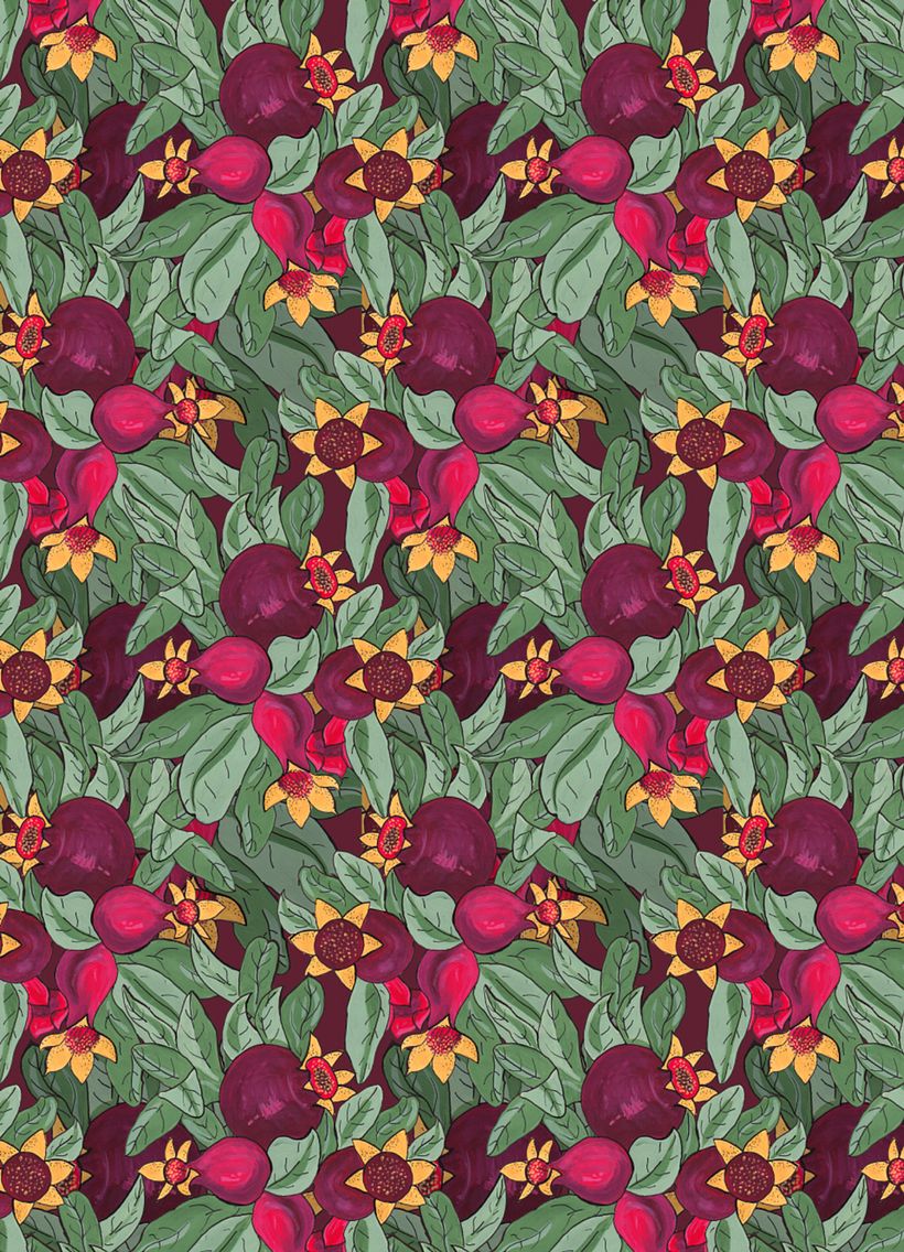 My project for course: Creating Botanical Patterns from a Drawing 5