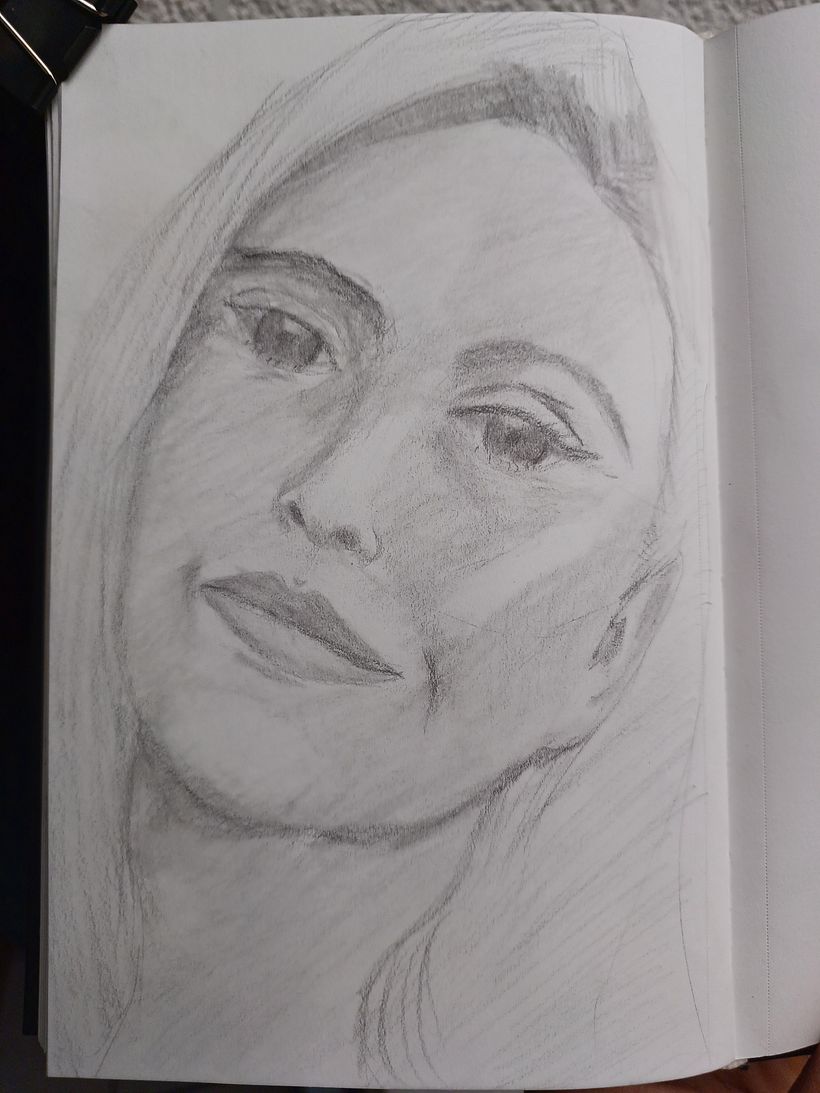 Mi proyecto del curso: Retratos realistas a lápiz: luz, sombra y proporción 1