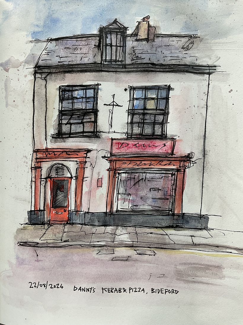 Danny’s Kebab and Pizza, Bideford, Devon, England. I loved this course a lot ❤️