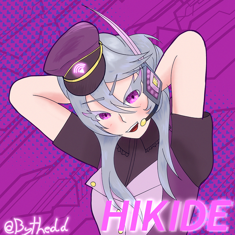 Hikide - VTuber Illustration 1
