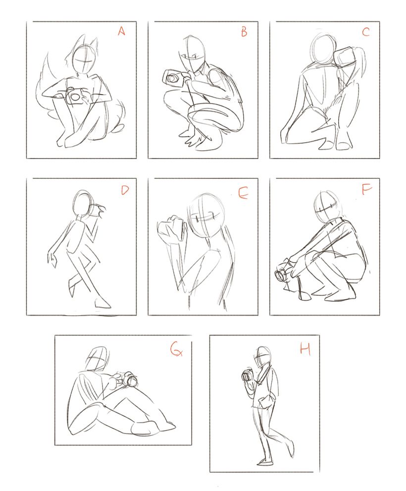 thumbnailing and brainstorming