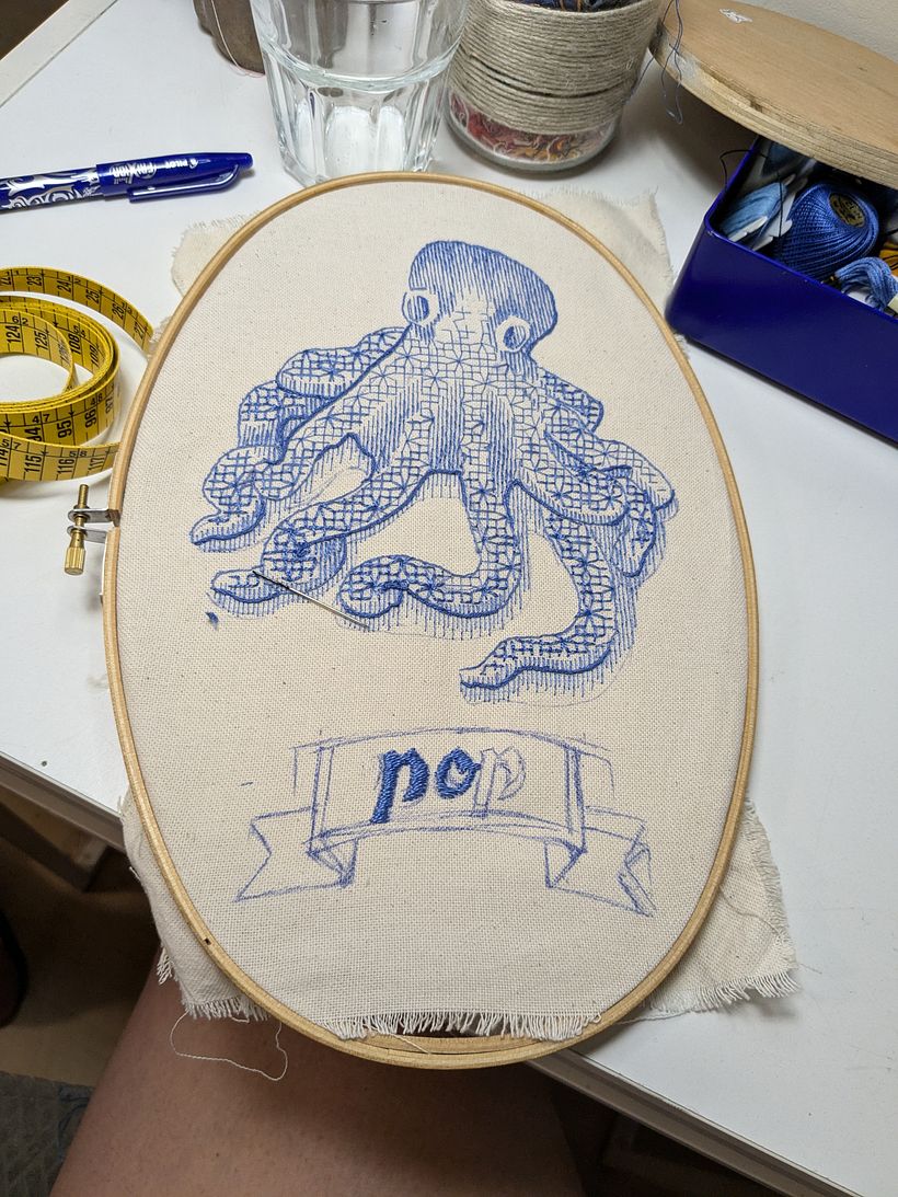 Mi proyecto del curso: Introducción al bordado en blackwork 9