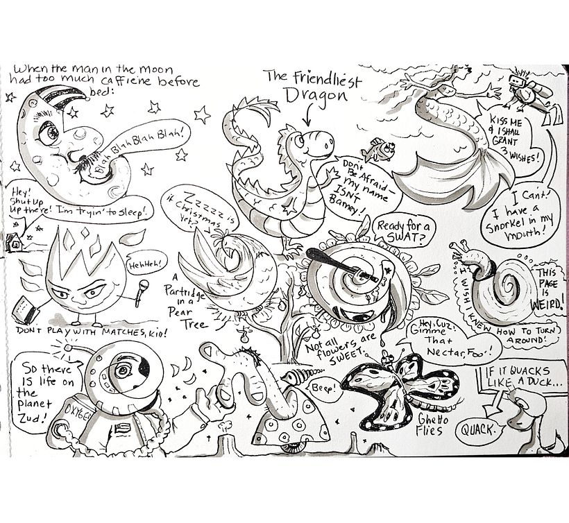 Spontaneous Art from random Doodles