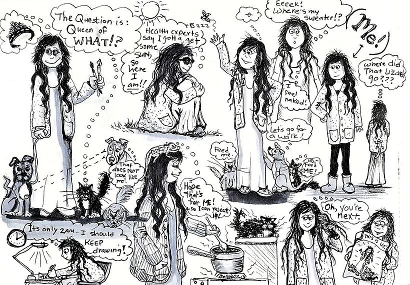 More self-character doodles from my sketchbook