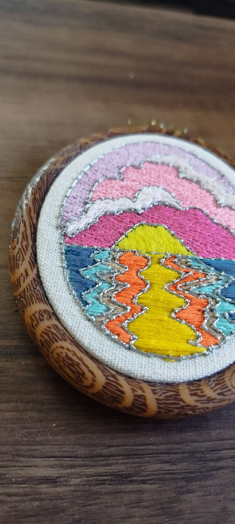 Mon projet du cours : Conception et création d'une broderie "vitrail" 1