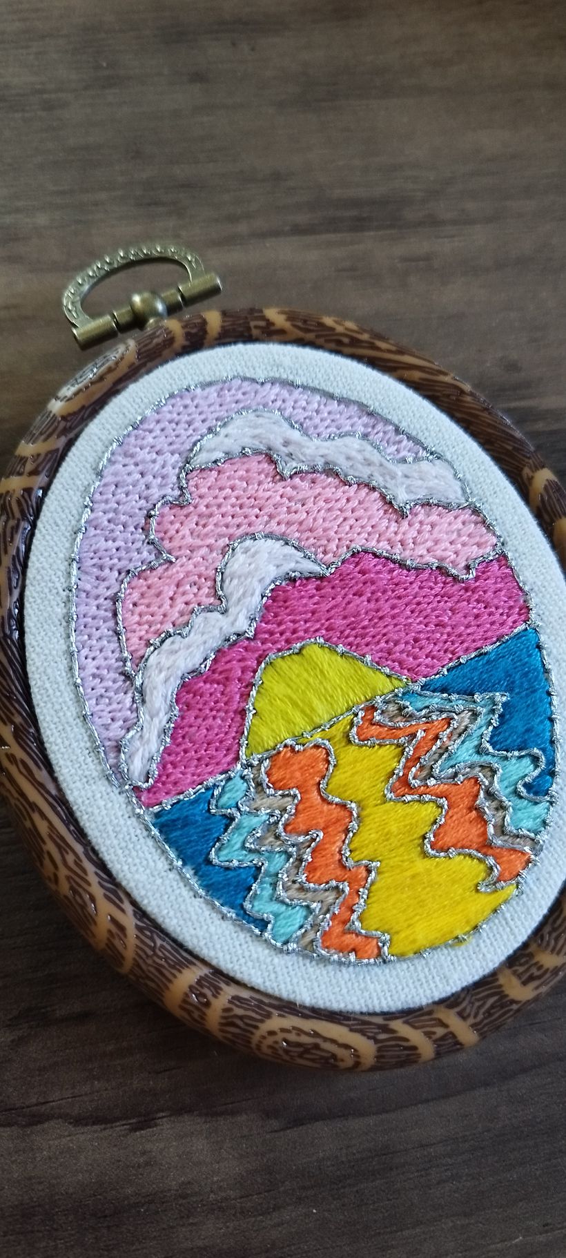 Mon projet du cours : Conception et création d'une broderie "vitrail" 3