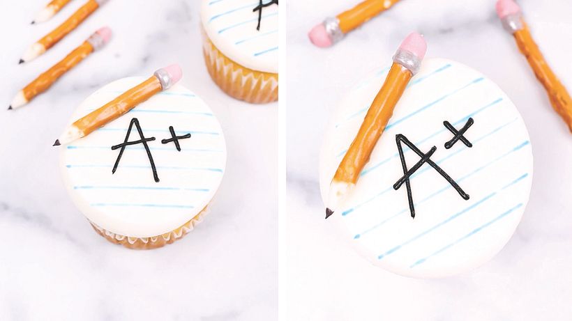 These final cupcakes deserve an A+!