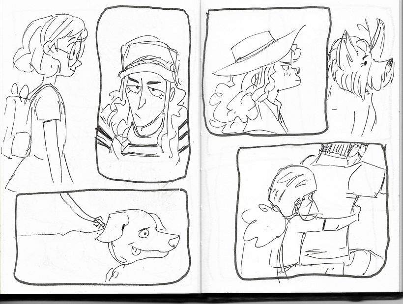 Sketchbook con viñetas.  2