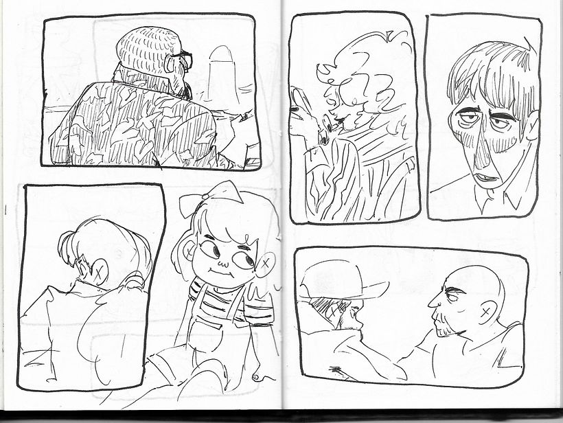 Sketchbook con viñetas.  3