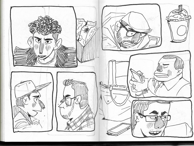 Sketchbook con viñetas.  6