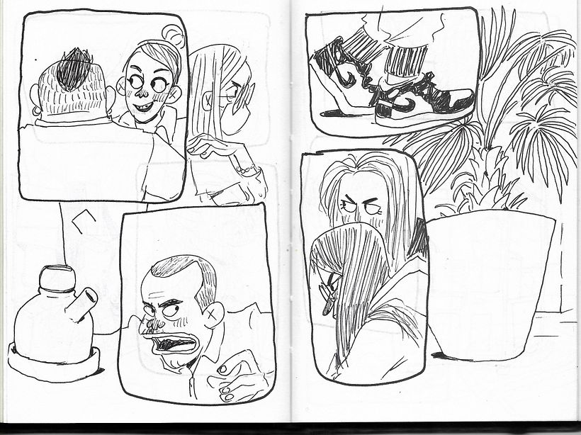 Sketchbook con viñetas.  7