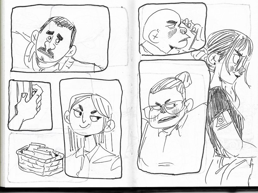 Sketchbook con viñetas.  11