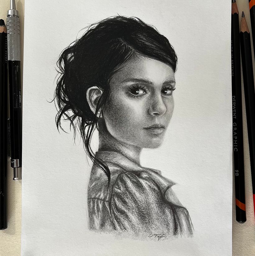 My project for course: Realistic Portrait with Graphite Pencil 2
