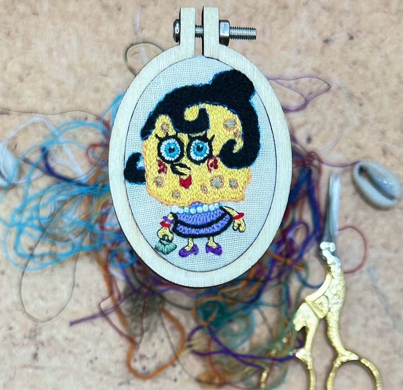 Bordado en miniatura @silviapeligro 25