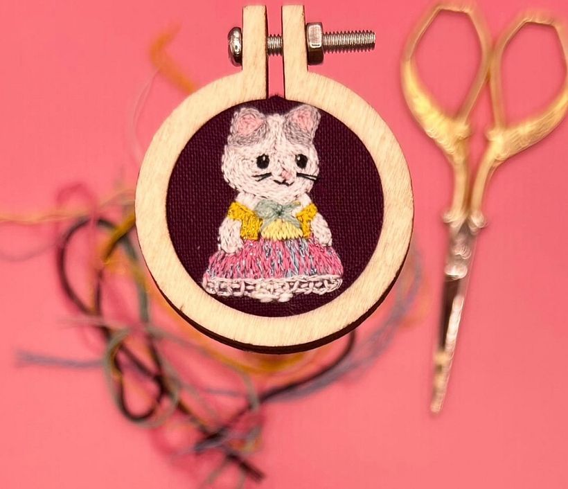 Bordado en miniatura @silviapeligro 27
