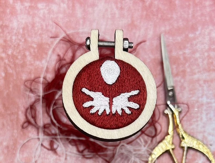 Bordado en miniatura @silviapeligro 31