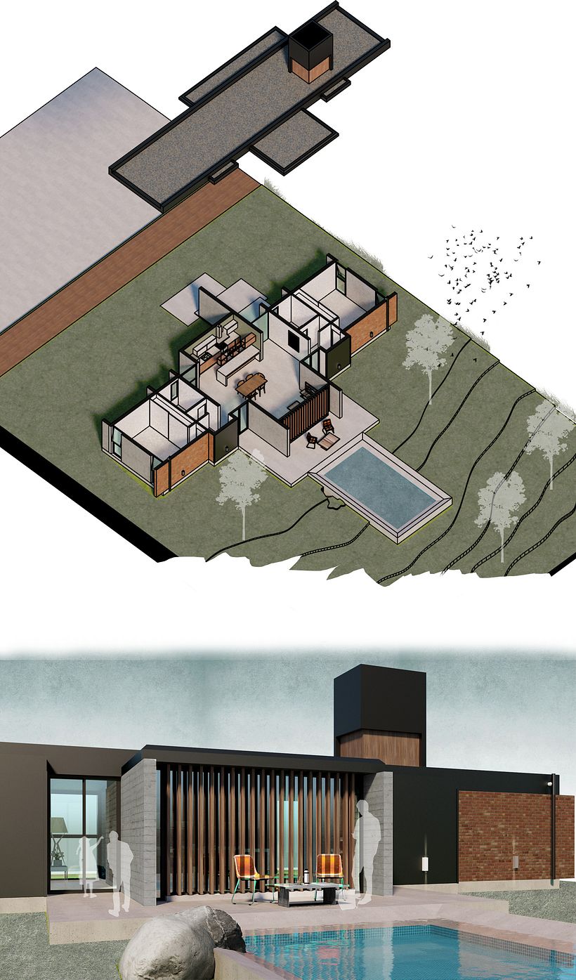Mi proyecto del curso: Ilustración digital de proyectos arquitectónicos 3
