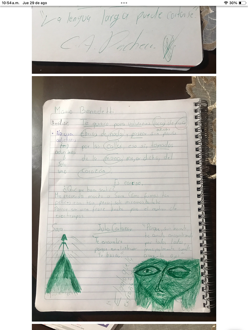 Mi proyecto del curso: Leer para escribir - Schrift