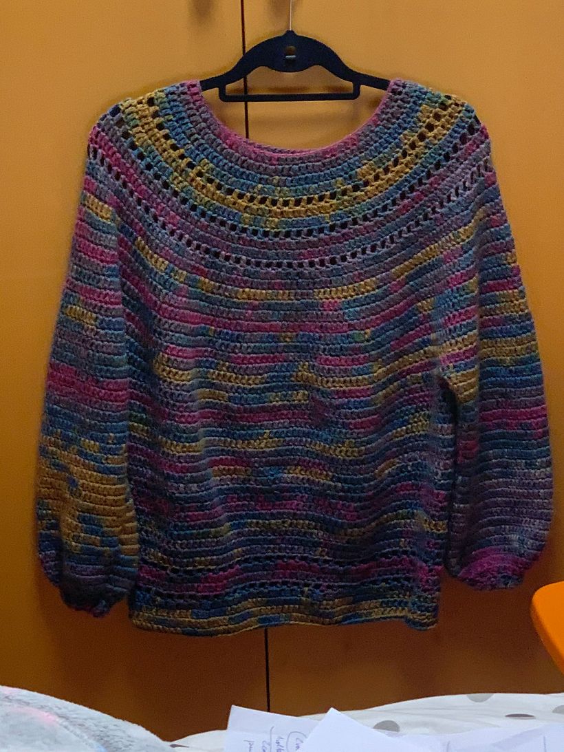 Mi proyecto del curso: Crochet: diseña prendas y patrones con tejido circular 1