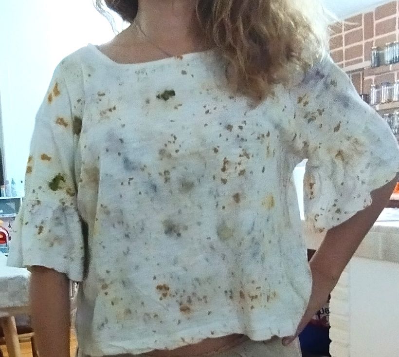 Meu projeto do curso: Técnica de impressão ecológica com flores e plantas 7