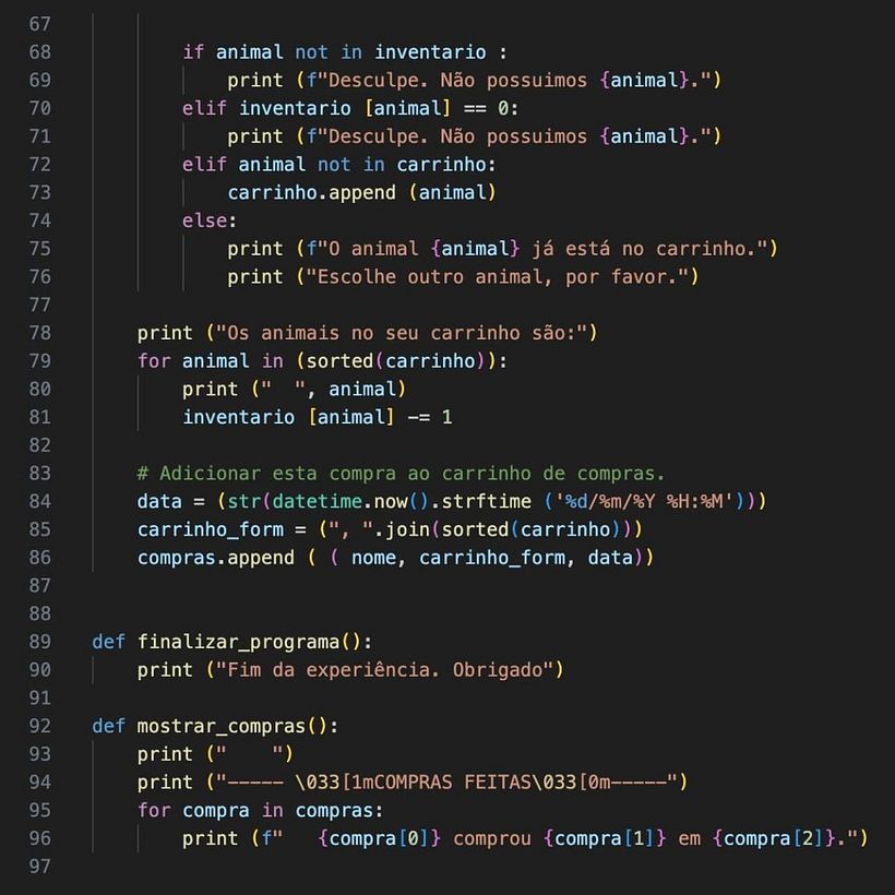 Meu projeto do curso: Introdução à programação em Python 3