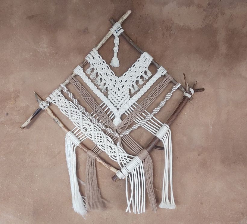 Meu projeto do curso: Introdução à tapeçaria em macramê 1