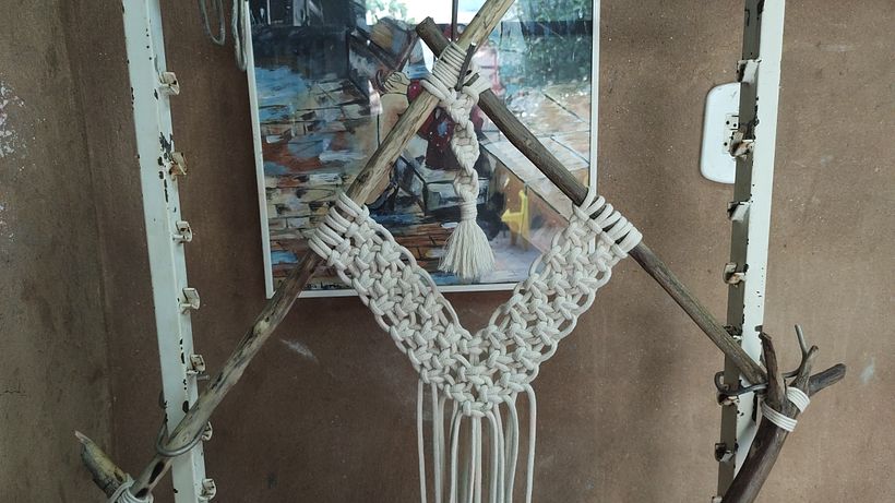 Meu projeto do curso: Introdução à tapeçaria em macramê 3