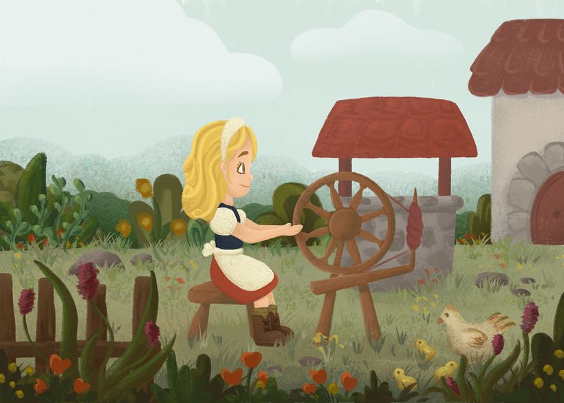 To better understand the course, I decided to create illustrations for the same book featured in the course