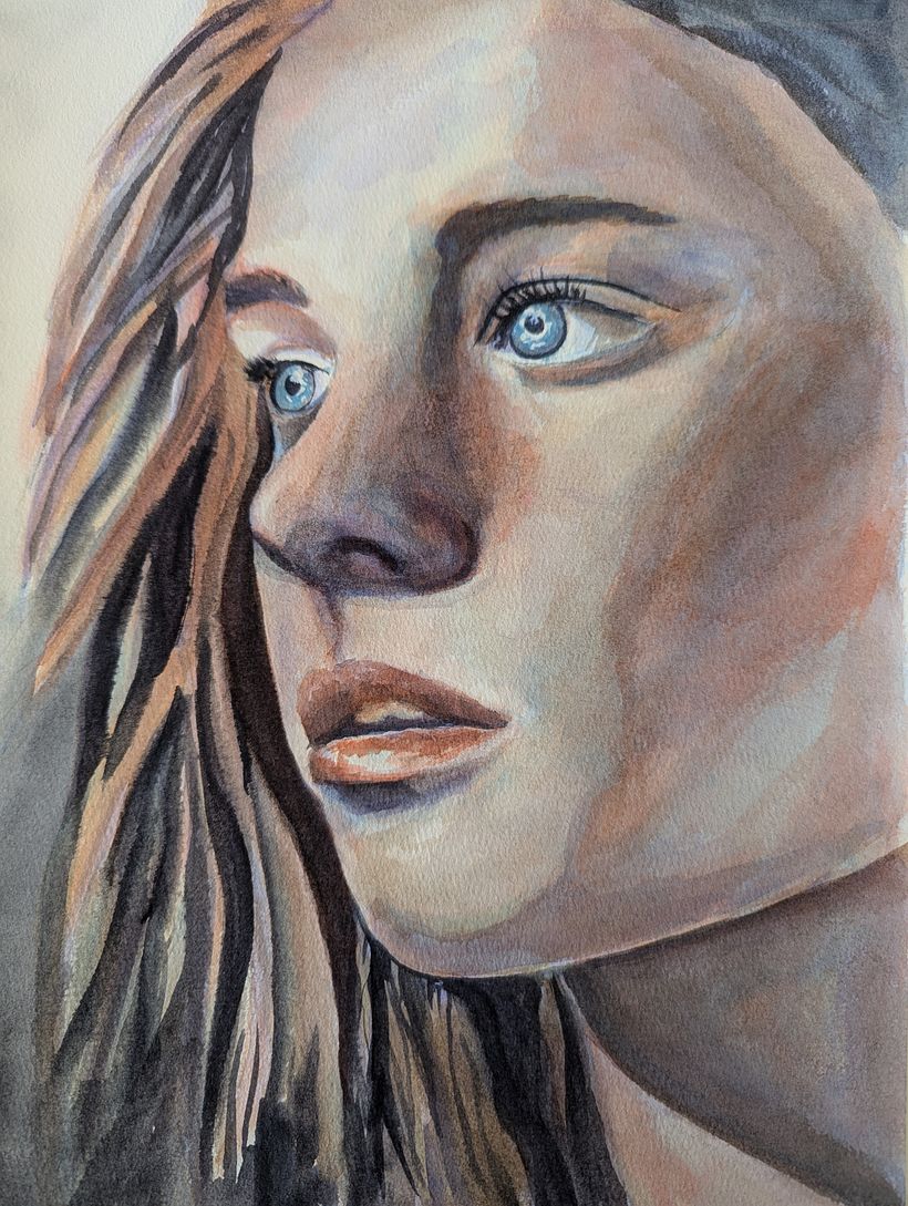 My project for course: Artistic Portrait with Watercolors - Bellas Artes