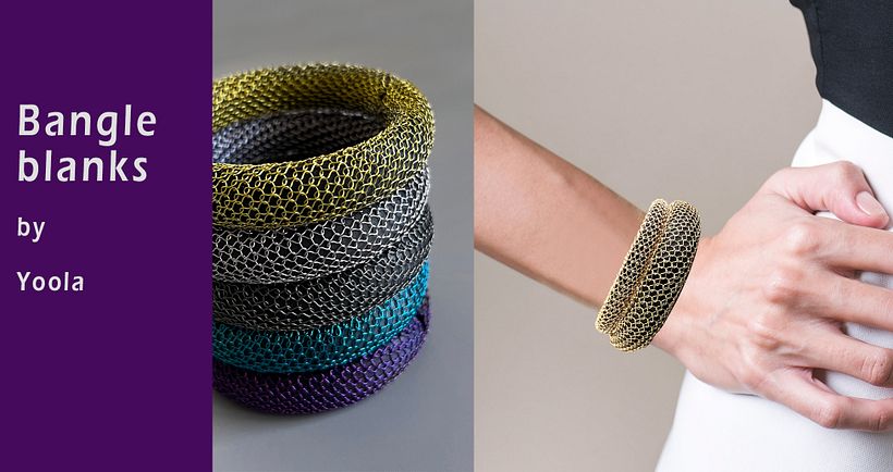 Bangles, Chic multicolor wire corhcted bangle bracelets 2