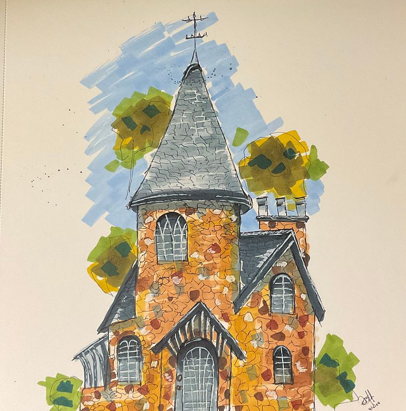 My project for course: Expressive Architectural Sketching with Colored Markers 1