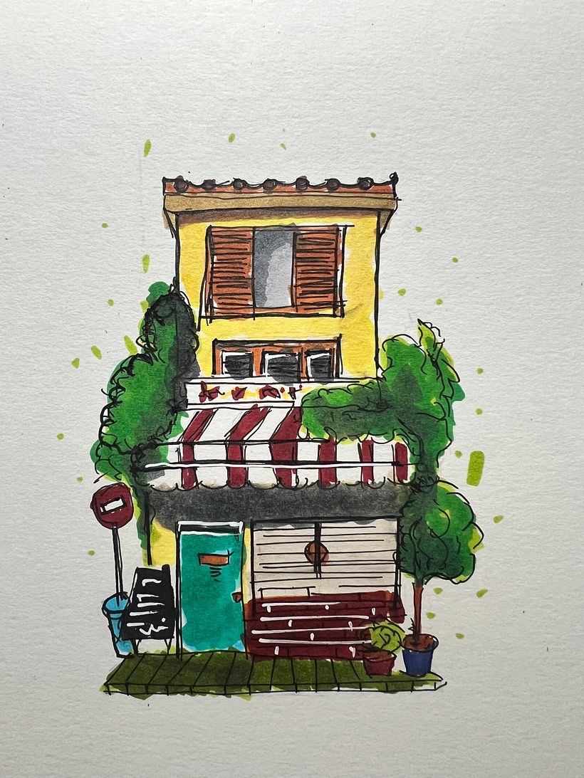 After a few months, I tried to make some sketches :) further than my first one for the project...Mi proyecto. Un poco complicado con marcadores amateurs jaja :) 1