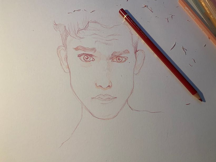 Dibujo de retratos llamativos con lápices de colores. Un curso de Gabriela Niko 3