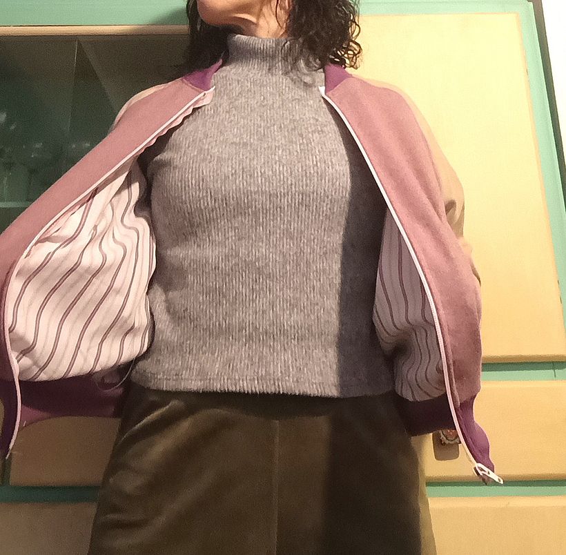 Mi proyecto del curso: Corte y confección de una cazadora bomber desde cero 2