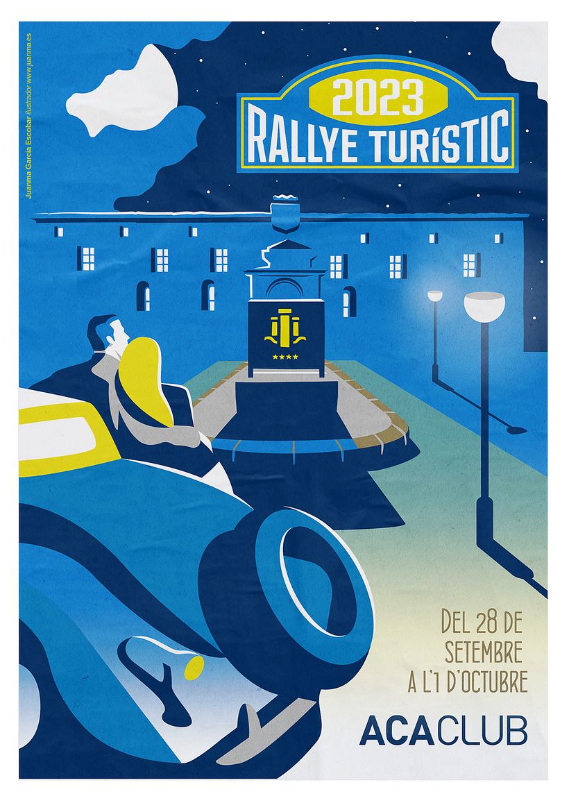 Cartel RALLYE TURÍSTIC 2024 AUTOMÓVIL CLUB D'ANDORRA 6