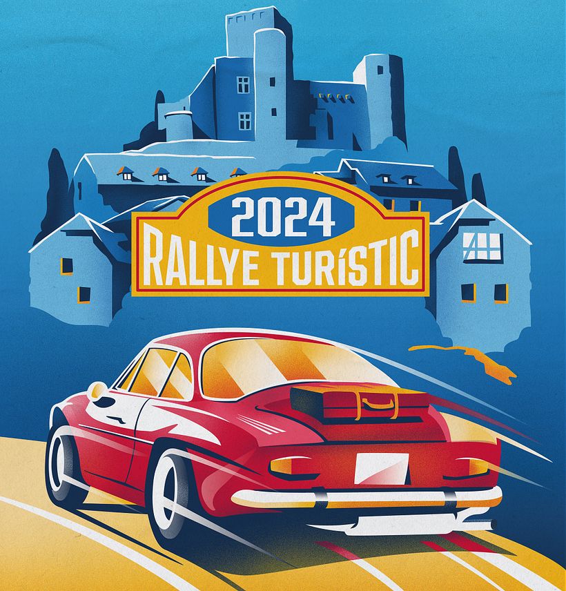 Cartel RALLYE TURÍSTIC 2024 AUTOMÓVIL CLUB D'ANDORRA 4