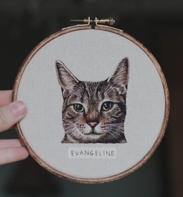 My project for course: Painting with Thread: Textile Illustration Techniques 2