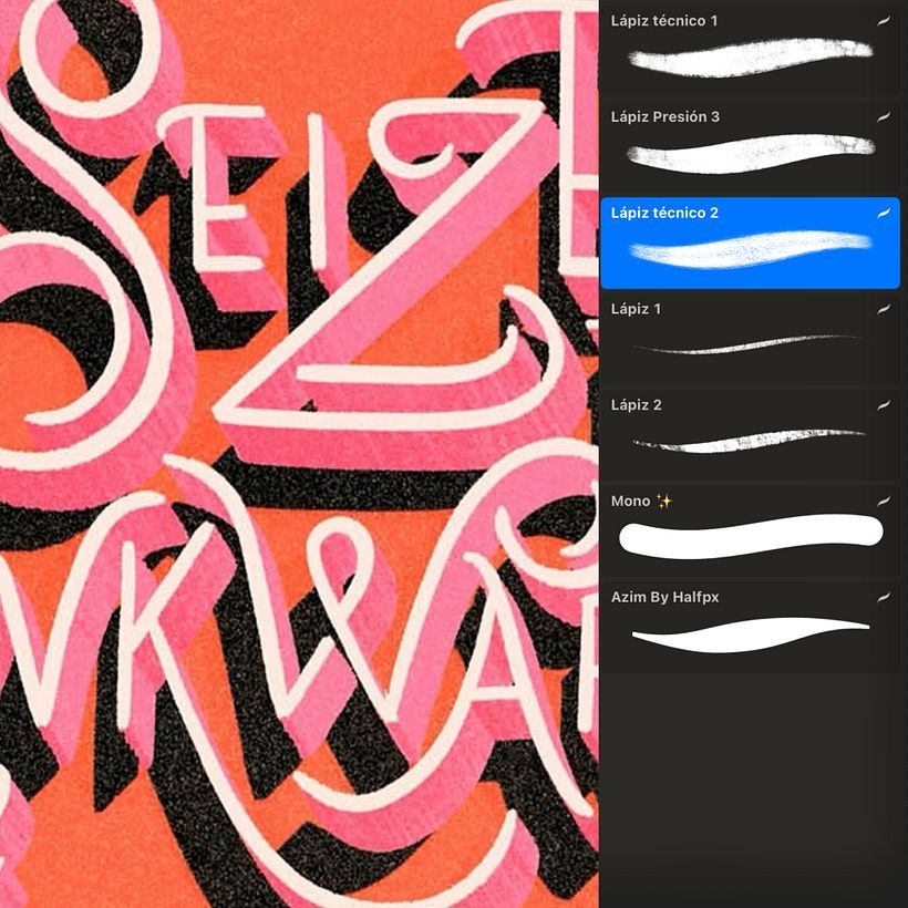 8. Brush Bundle for Procreate by Nubia Navarro
